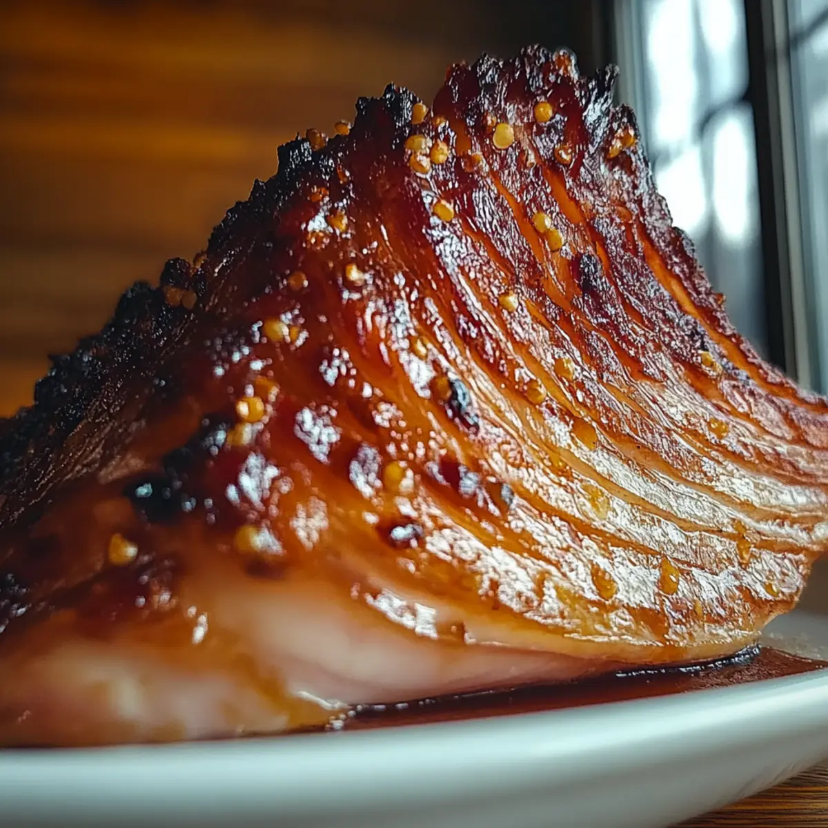 Maple Bourbon Glazed Ham