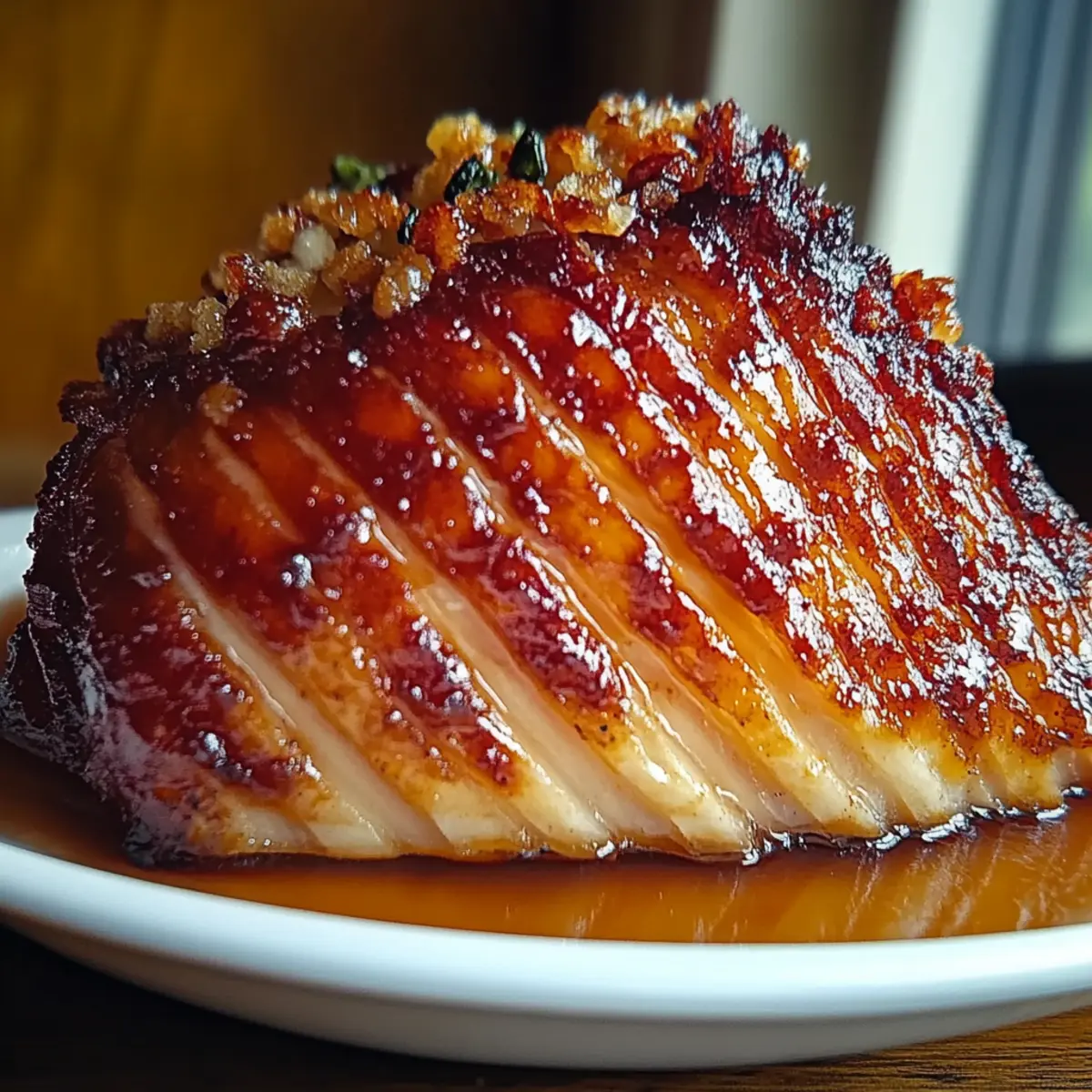 Maple Bourbon Glazed Ham