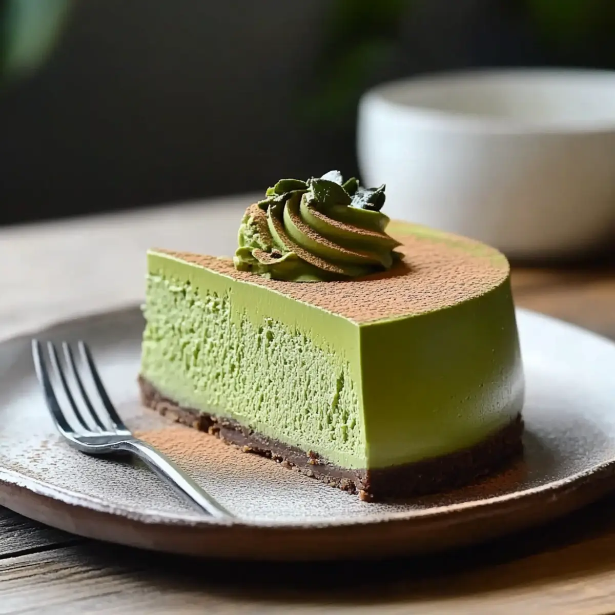 Matcha Japanese Cheesecake