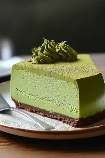 Matcha Japanese Cheesecake