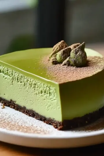 Matcha Japanese Cheesecake