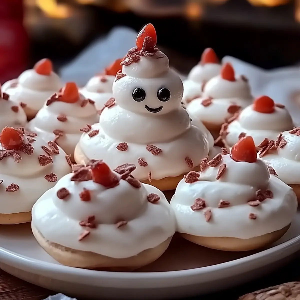 Meringue Snowmen Cookies