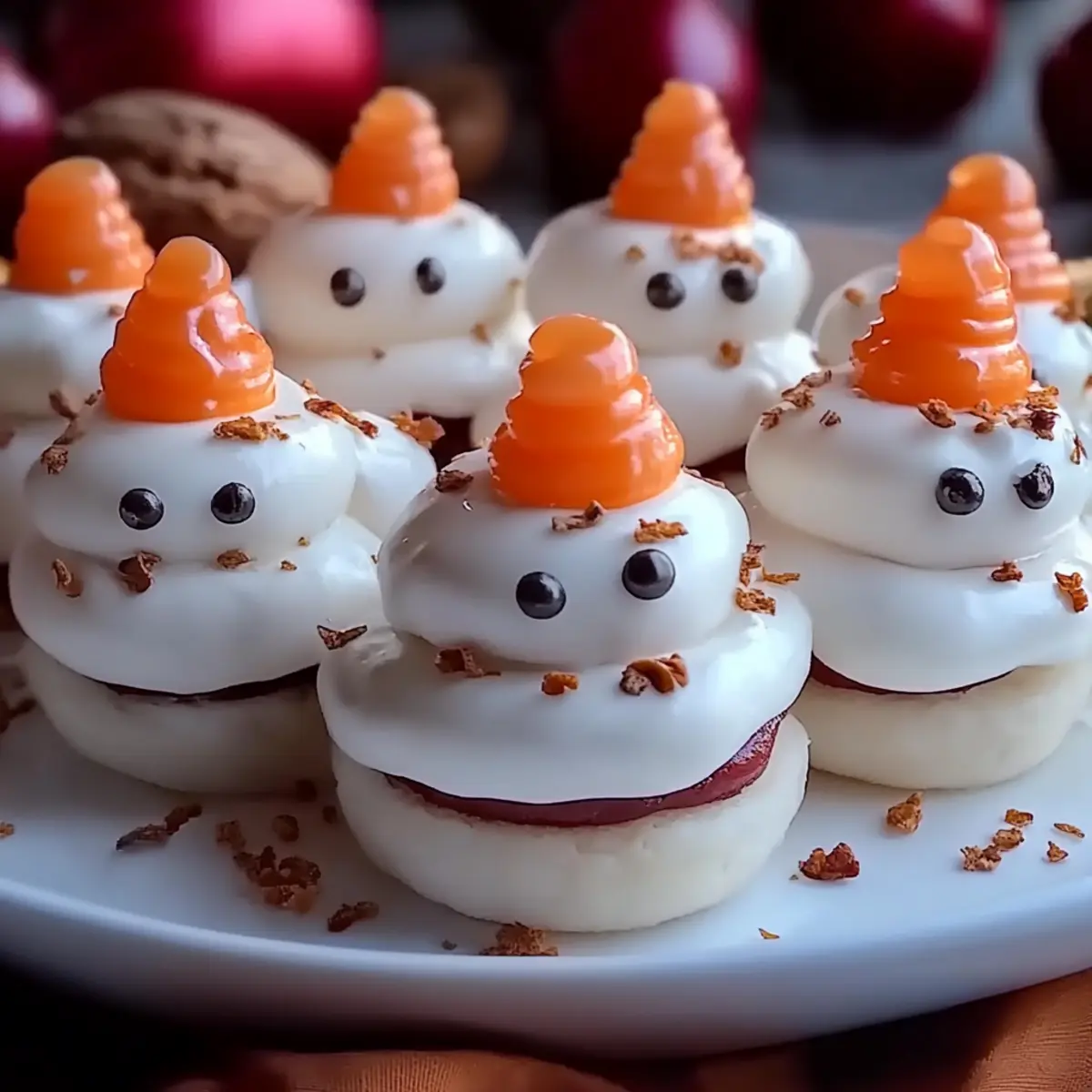 Meringue Snowmen Cookies