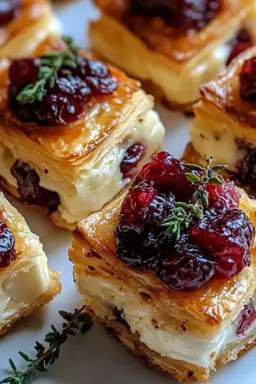 Mini Cranberry Brie Bites