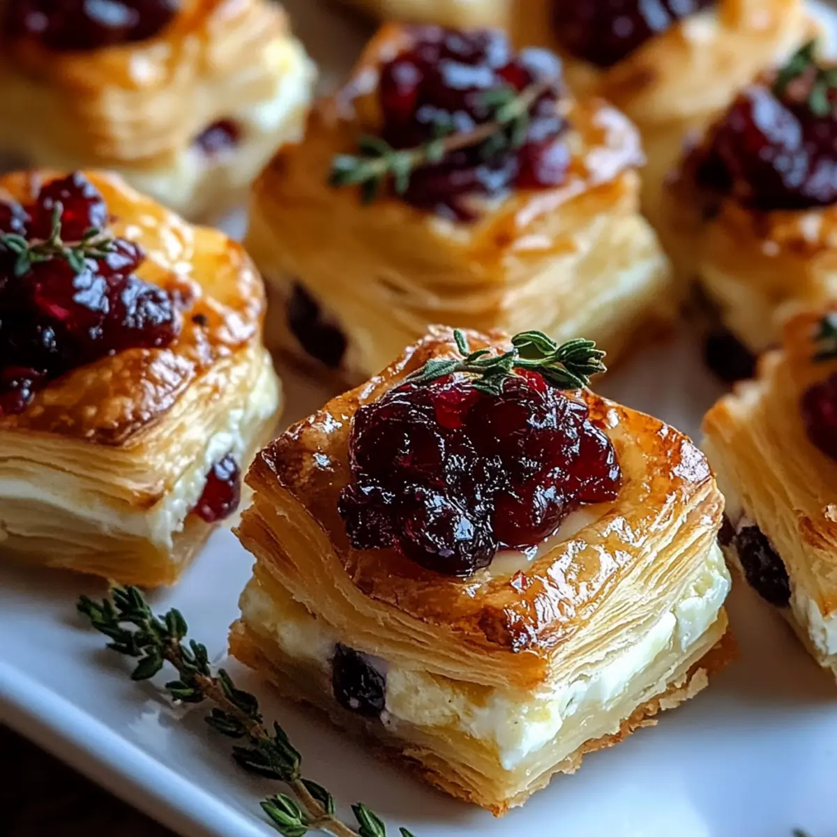 Mini Cranberry Brie Bites