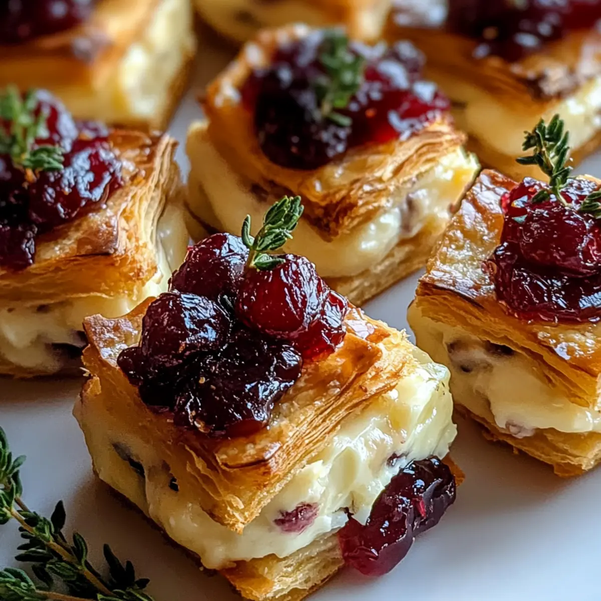 Mini Cranberry Brie Bites