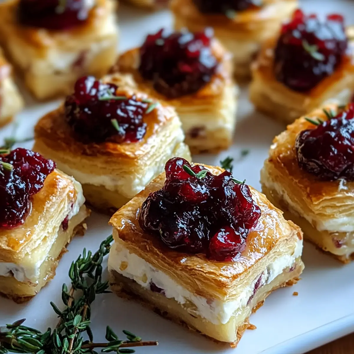 Mini Cranberry Brie Bites
