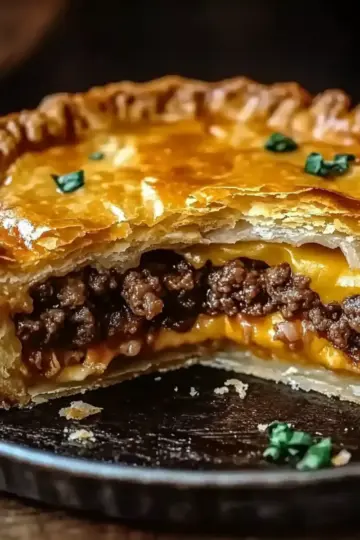 One-Pan Cheeseburger Pie Dinner