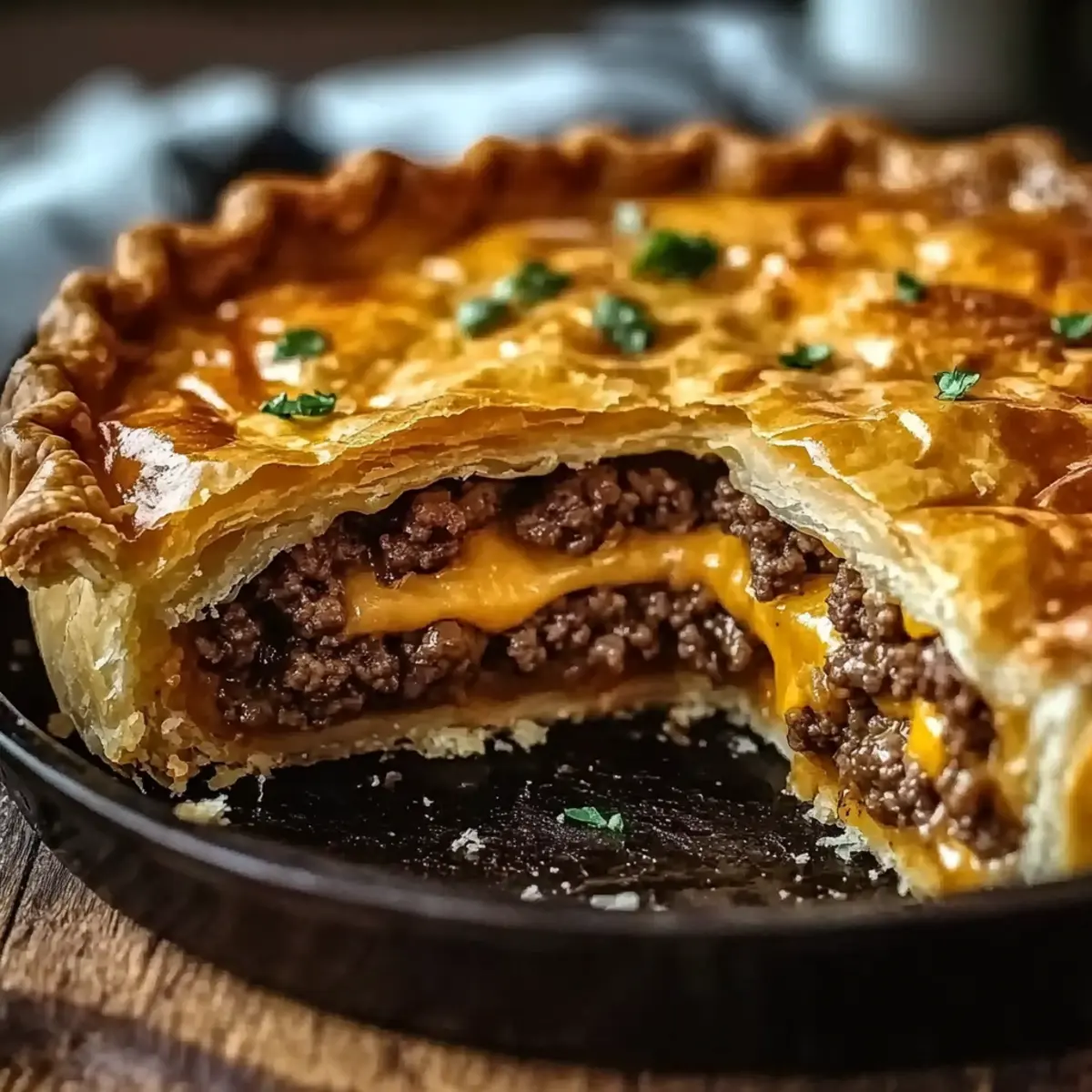 One-Pan Cheeseburger Pie Dinner