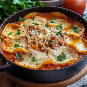 One Pot Ravioli Soup