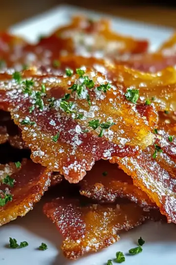 Parmesan Candied Bacon Crackers