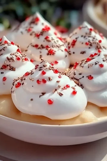 Peppermint Meringues
