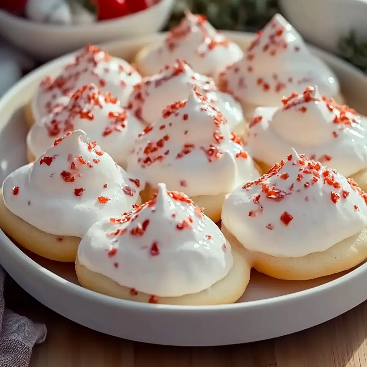 Peppermint Meringues