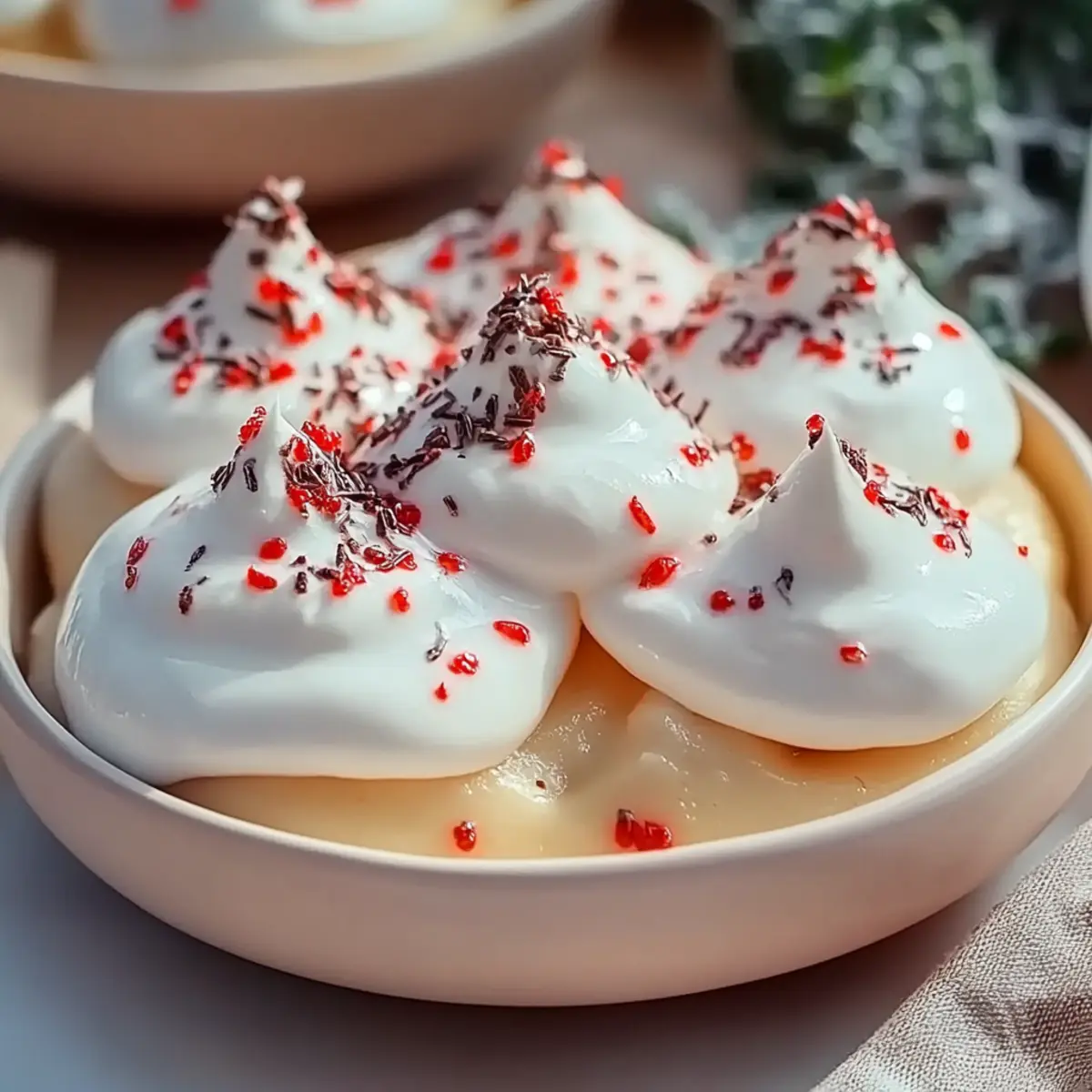 Peppermint Meringues