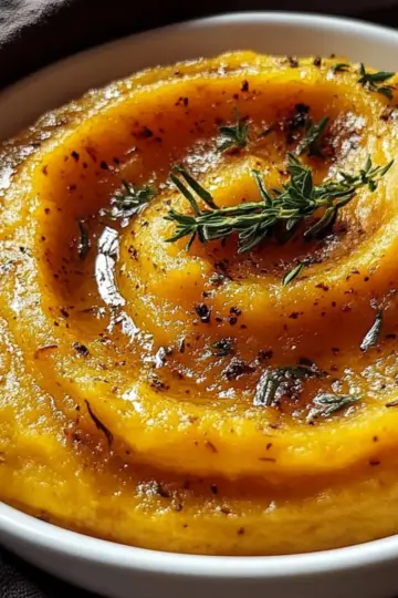 Roasted Garlic Mashed Butternut Squash