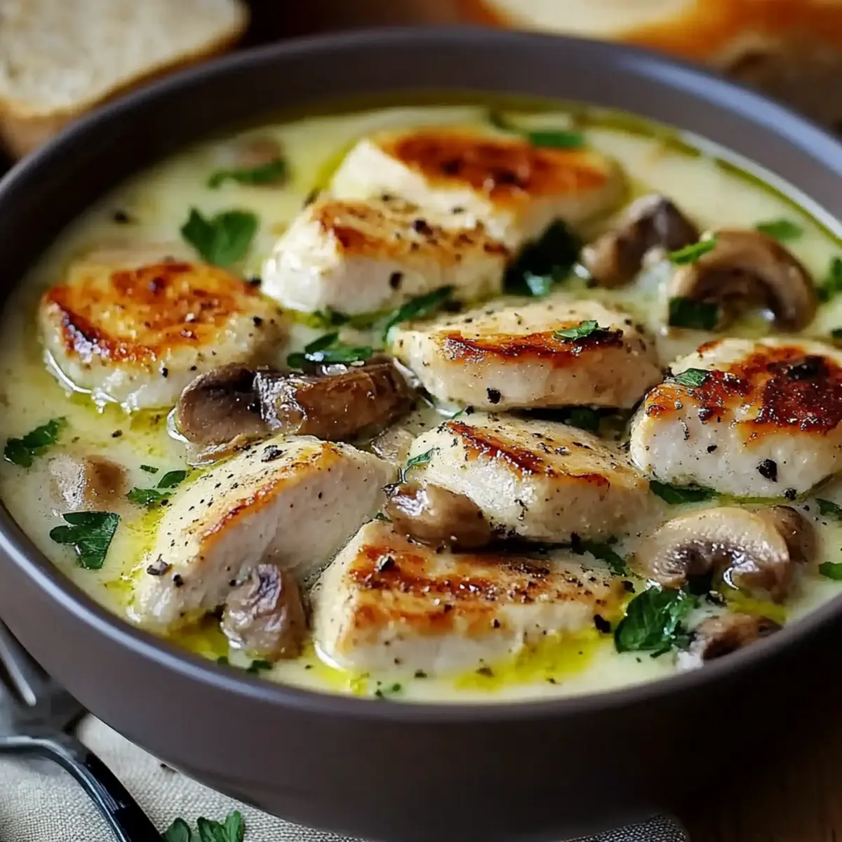 Rotisserie Chicken Mushroom Soup