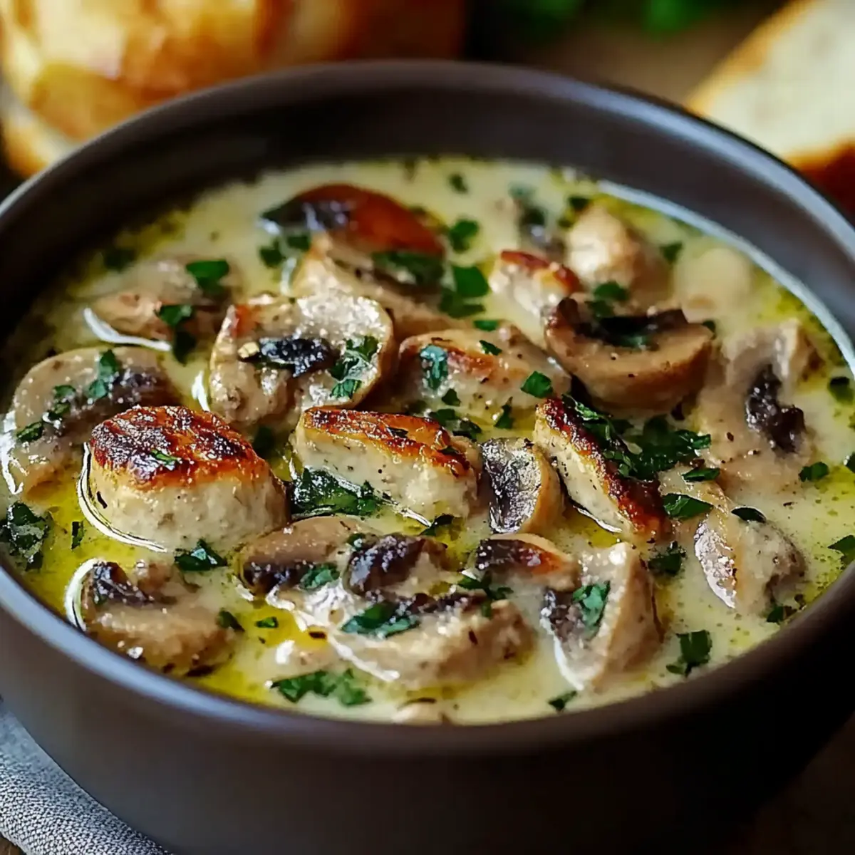 Rotisserie Chicken Mushroom Soup