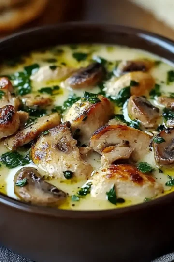 Rotisserie Chicken Mushroom Soup