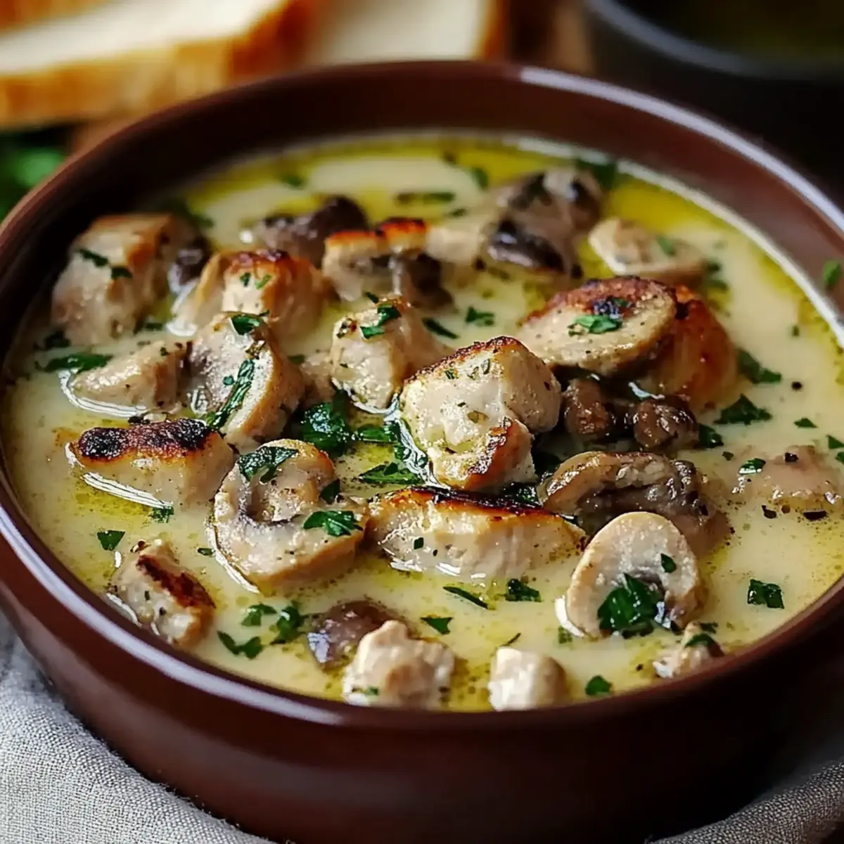 Rotisserie Chicken Mushroom Soup