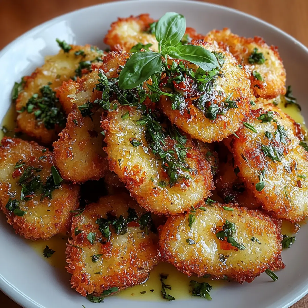 Savory Crispy Fried False with Zesty Herb Infusion