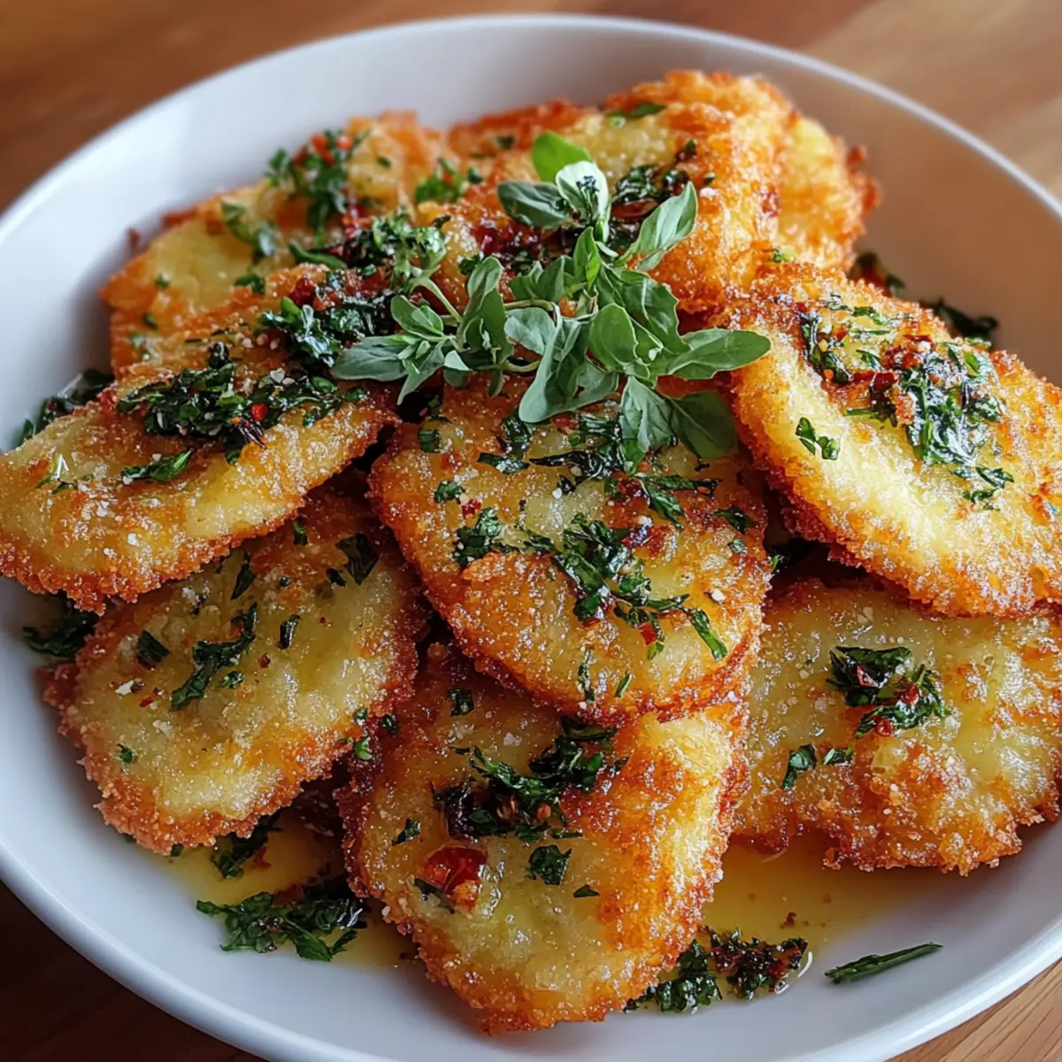 Savory Crispy Fried False with Zesty Herb Infusion