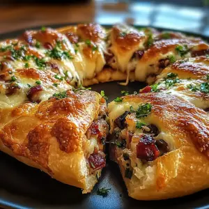 Savory Turkey and Cranberry Crescent Ring