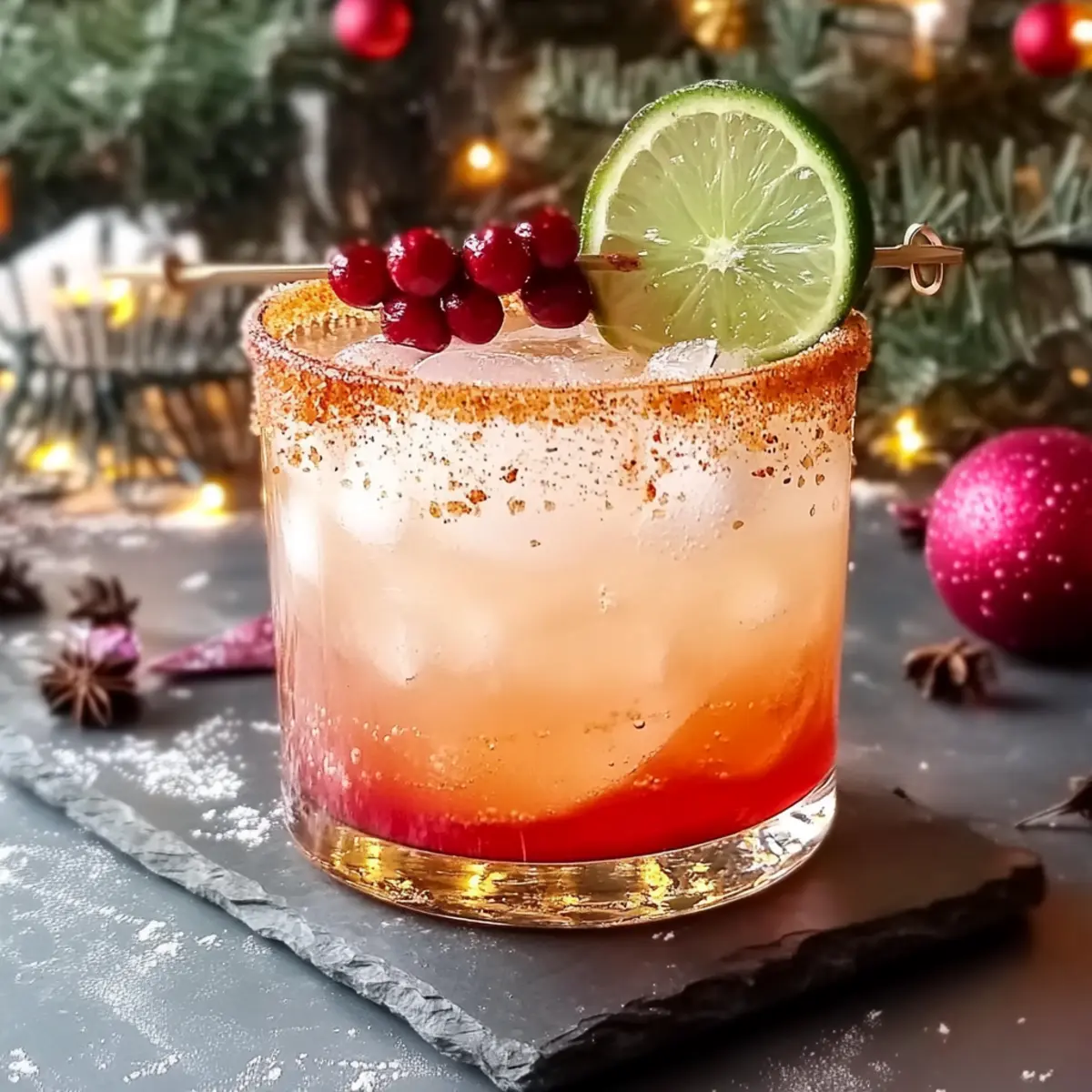 Spiced Up Christmas Margarita
