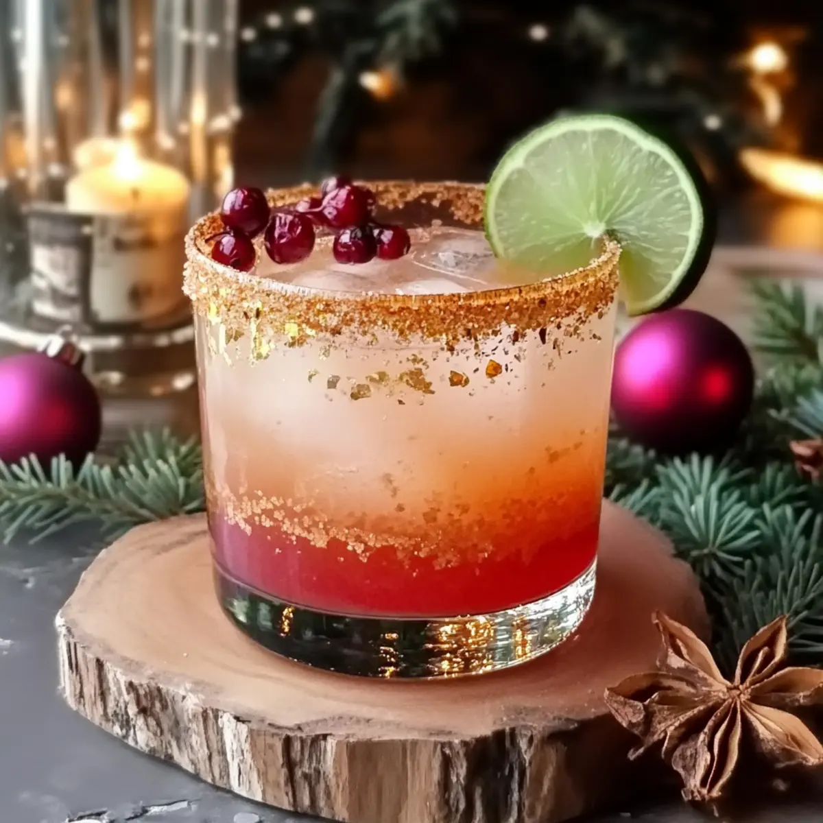 Spiced Up Christmas Margarita