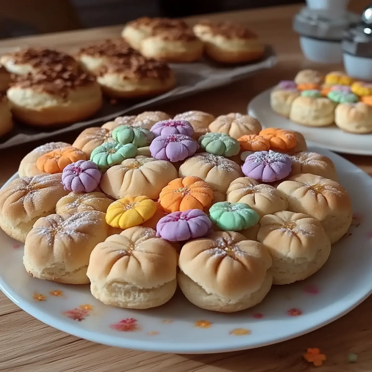 Spring Flower Shortbread Cookies