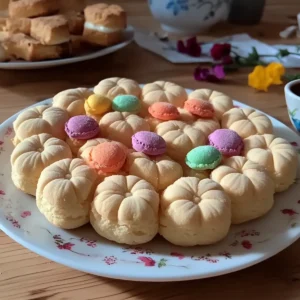 Spring Flower Shortbread Cookies