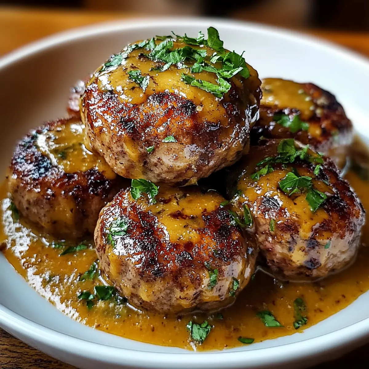 Stuffed Meatballs in Guinness Gravy