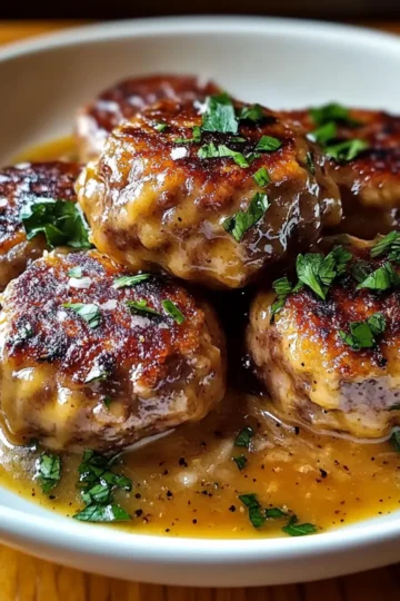 Stuffed Meatballs in Guinness Gravy