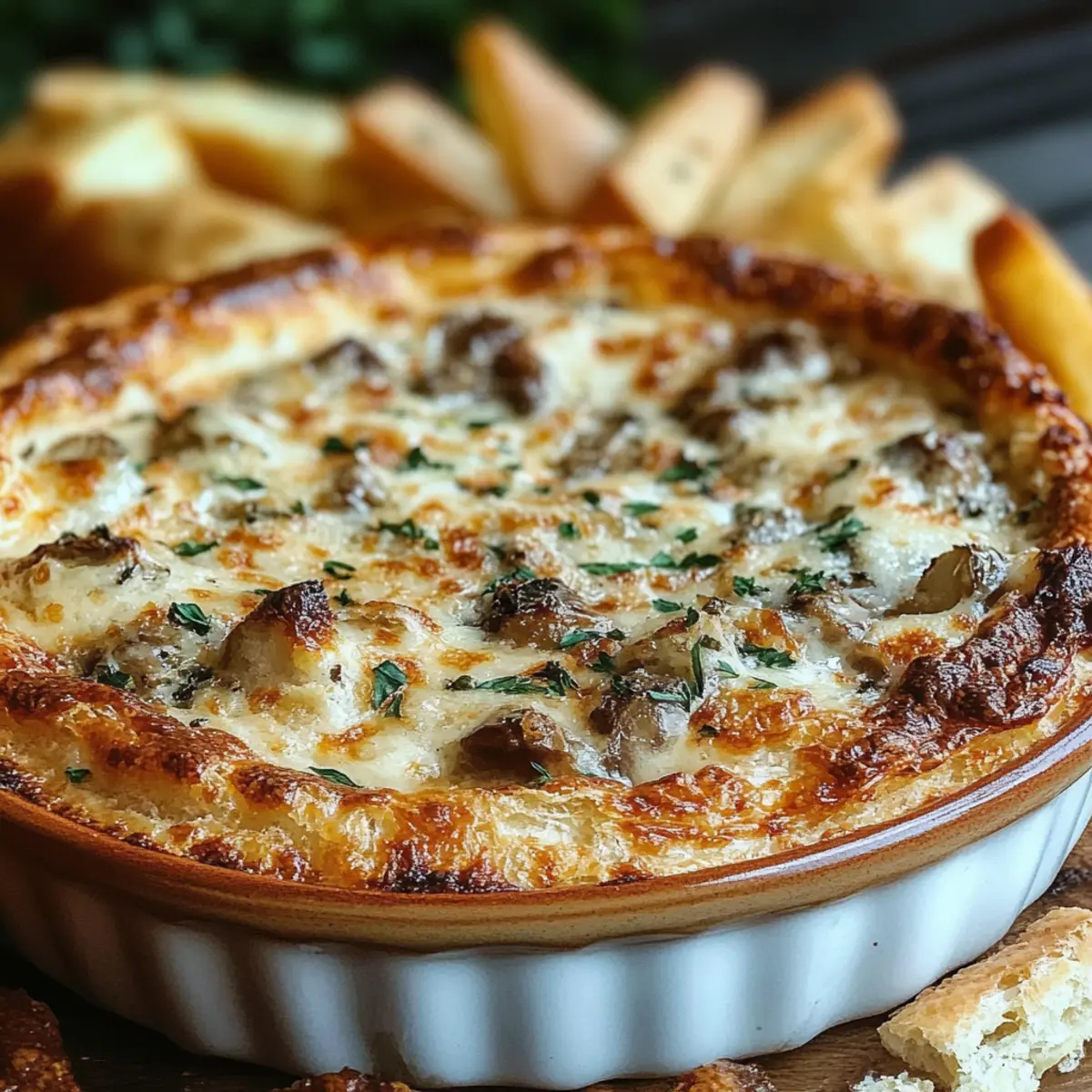 Stuffed Mushroom Dip
