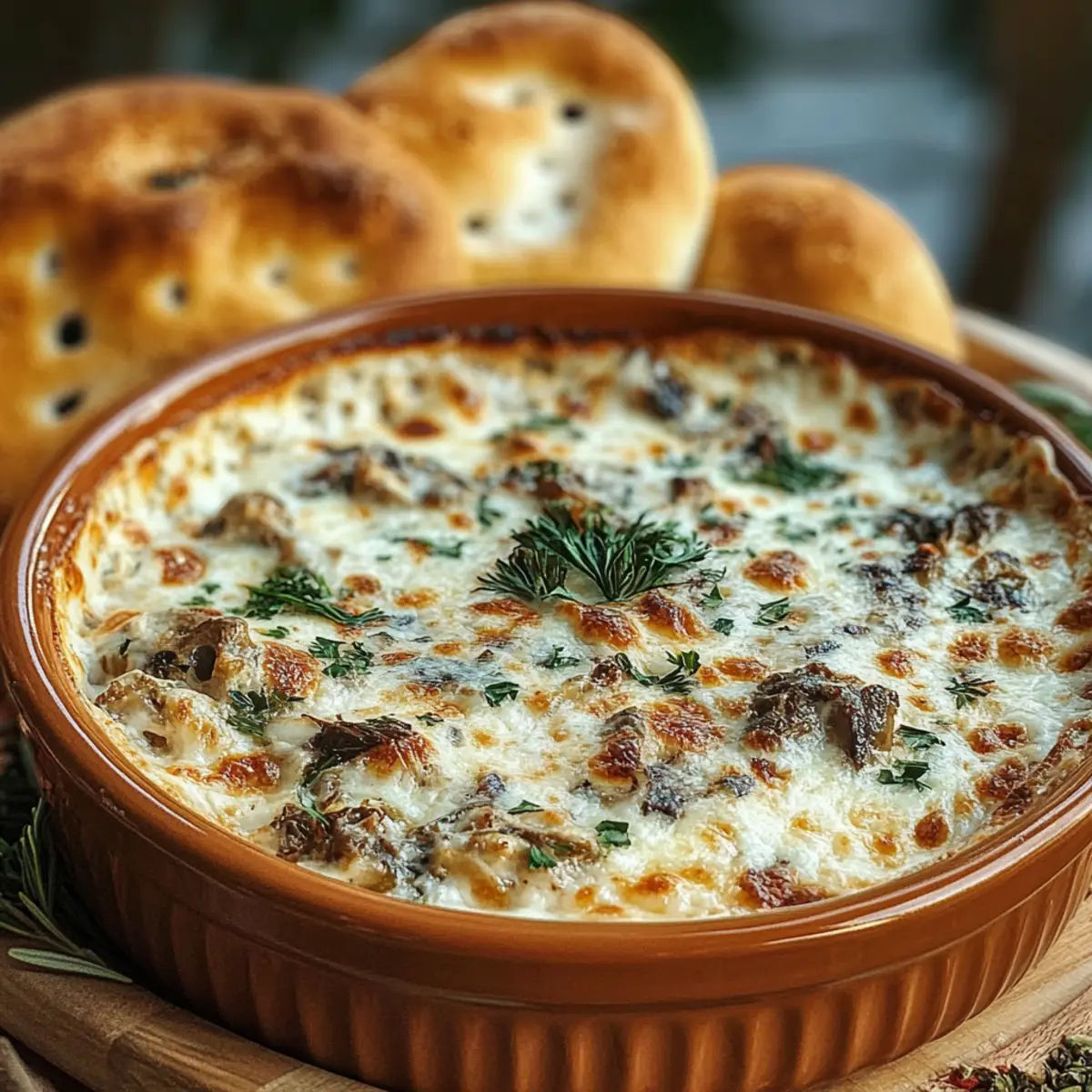 Stuffed Mushroom Dip
