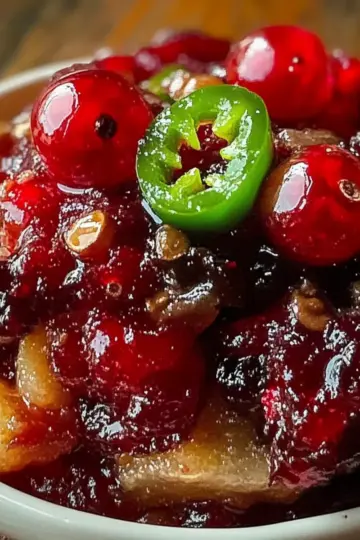 Sweet & Spicy Cranberry Jalapeño Cowboy Candy