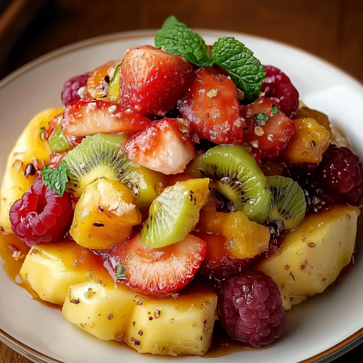 Tropical Fruit Salad with Citrus Zest