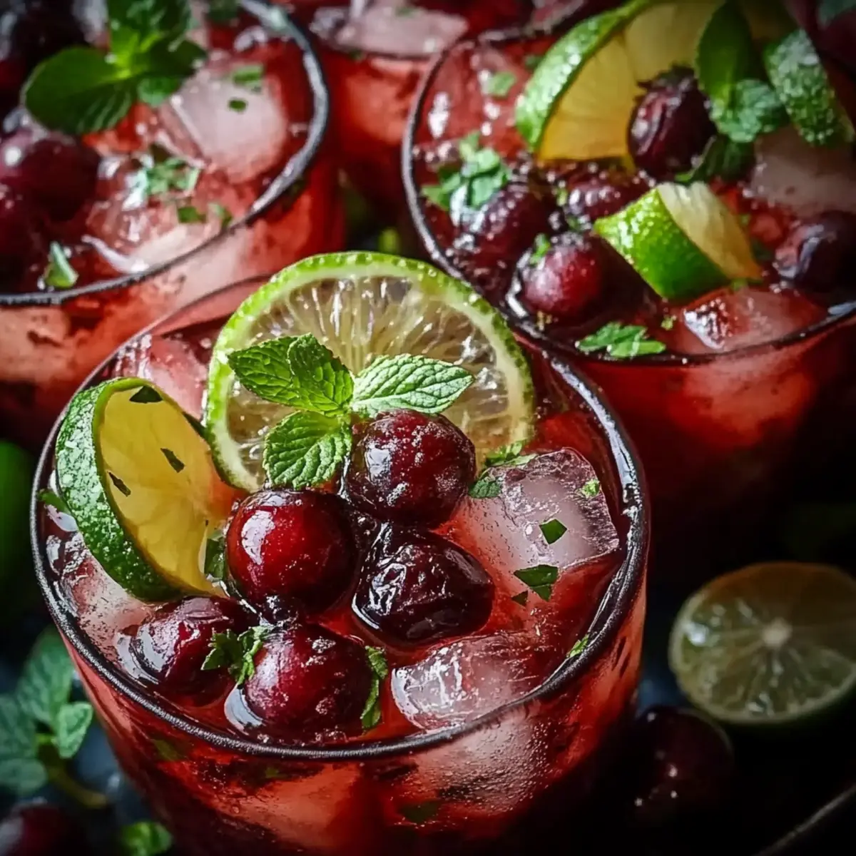 Vanilla Cranberry Crush Mocktail