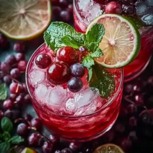 Vanilla Cranberry Crush Mocktail