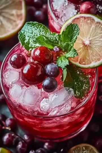 Vanilla Cranberry Crush Mocktail
