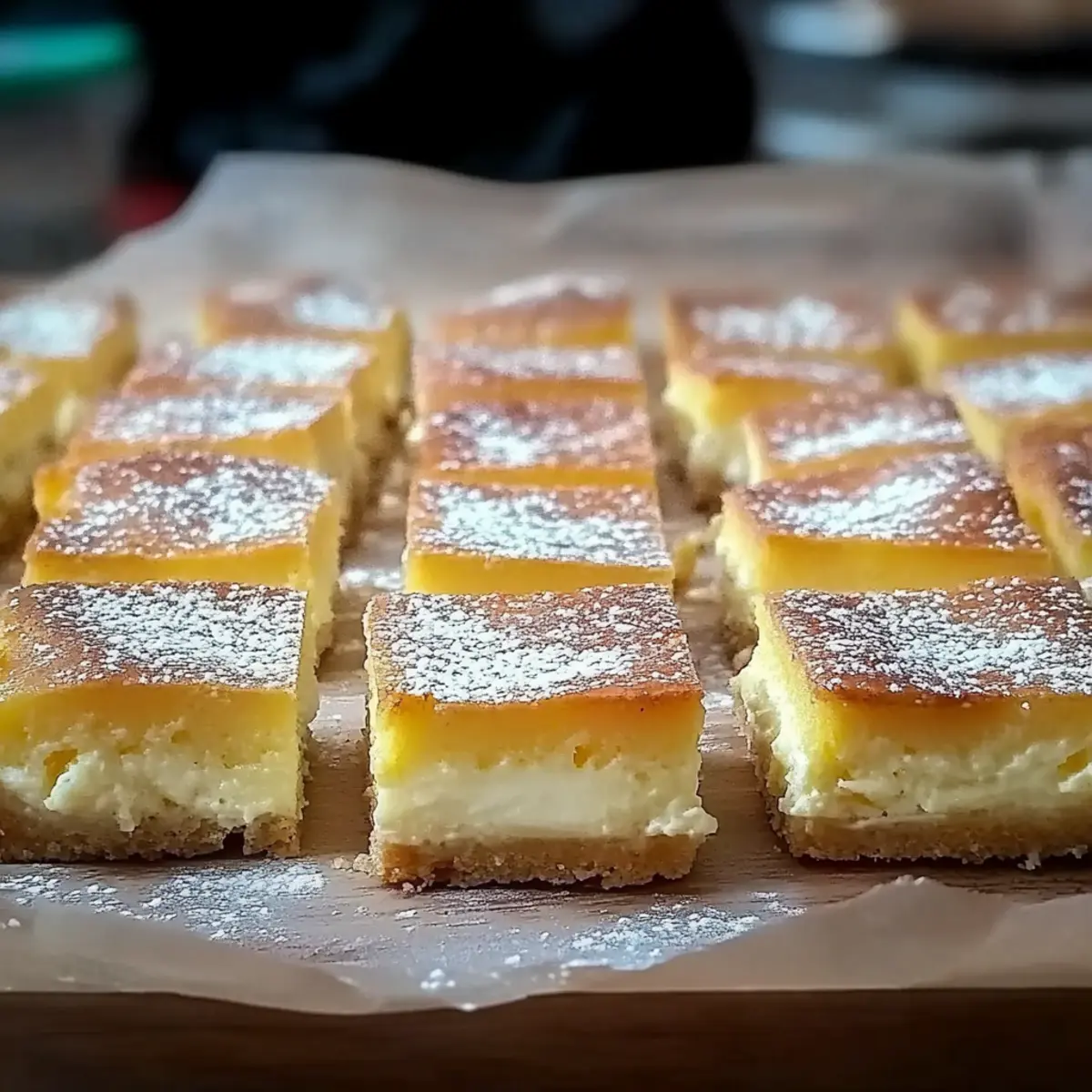 Vanilla Custard Cream Squares