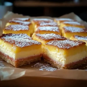 Vanilla Custard Cream Squares