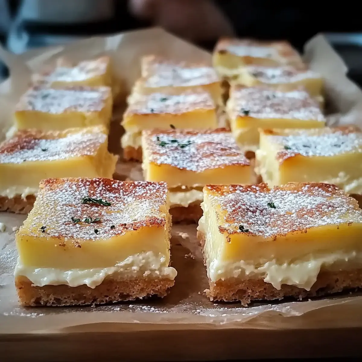 Vanilla Custard Cream Squares