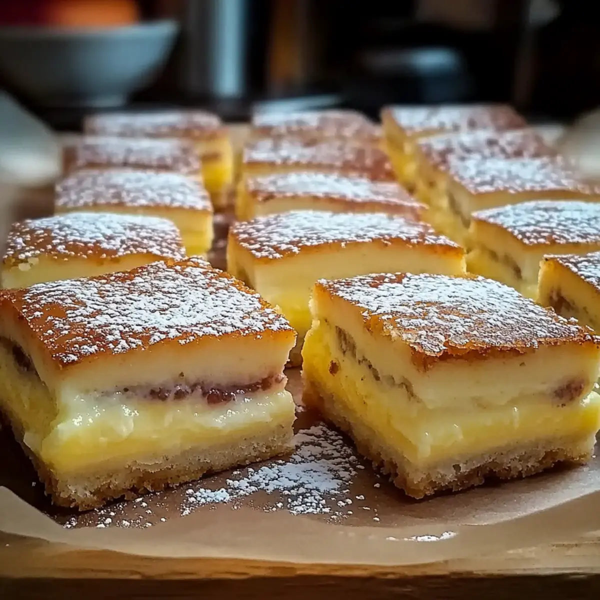 Vanilla Custard Cream Squares