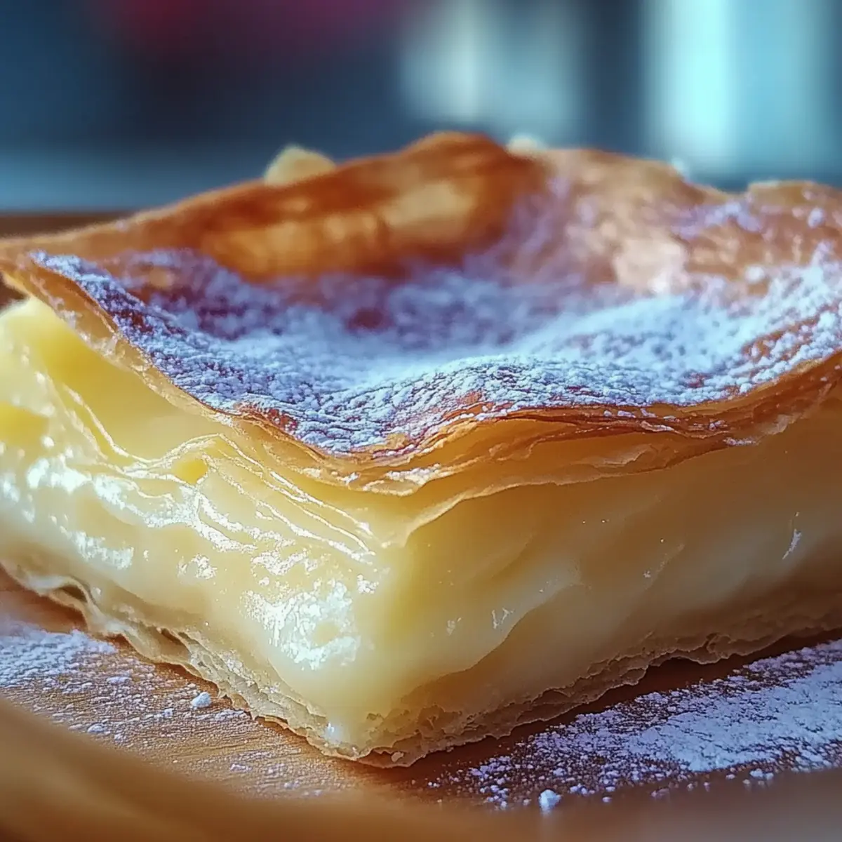 Vanilla Custard Puff Pastry Cake