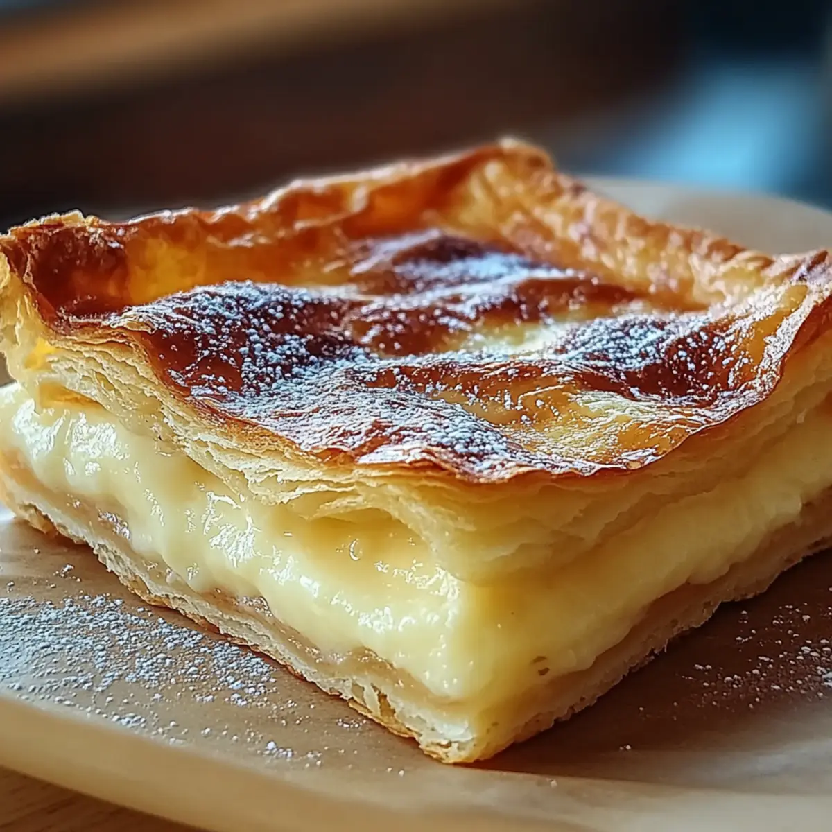 Vanilla Custard Puff Pastry Cake