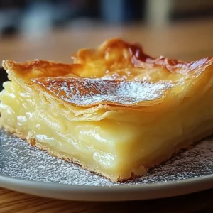 Vanilla Custard Puff Pastry Cake