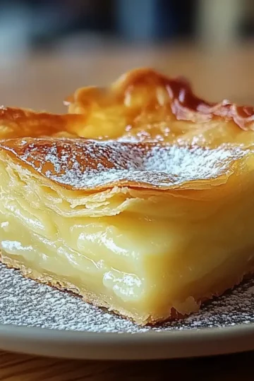Vanilla Custard Puff Pastry Cake