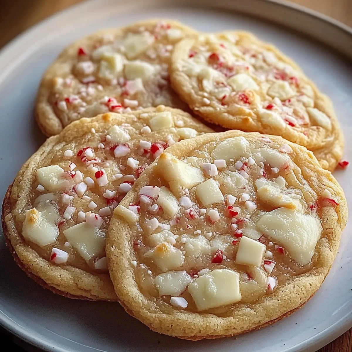 White Chocolate Peppermint Cookies