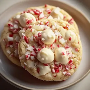 White Chocolate Peppermint Cookies
