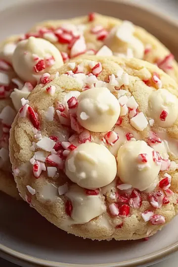 White Chocolate Peppermint Cookies